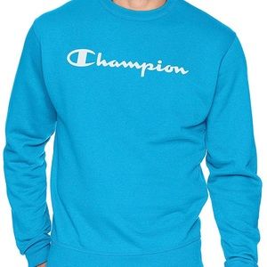 Men’s Champion Graphic Powerblend Fleece Crew M